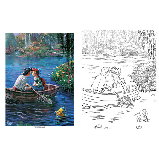 Simon & Schuster Disney Dreams Thomas Kinkade Coloring Book