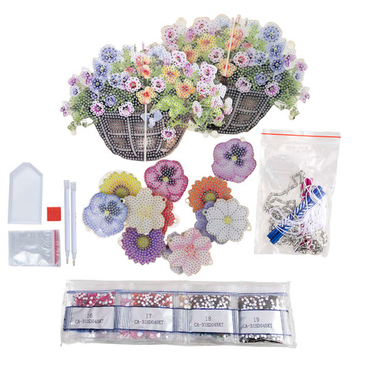 Craft Buddy Flower Wind Chime Diamond Painting