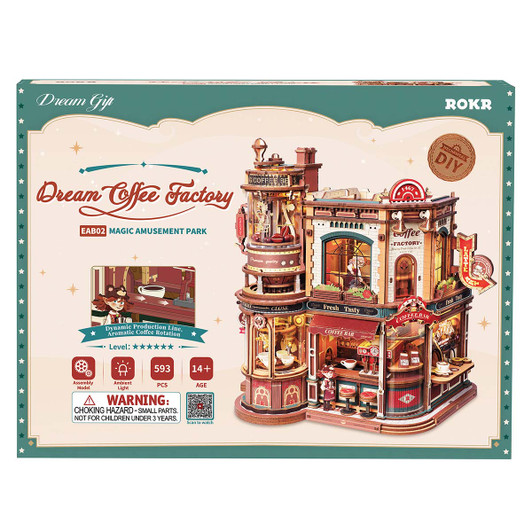 Robotime Dream Coffee Factory Model - Wood