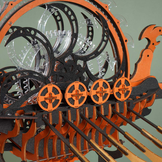 Robotime Viking Dragon Ship Model - Wood