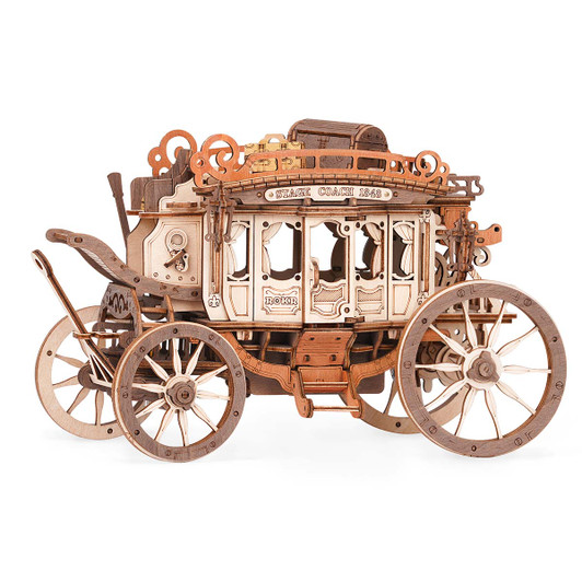 Robotime Stagecoach Music Box Model - Wood