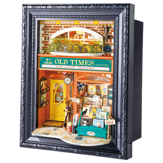 Robotime Old Times Bookstore Model - Wood
