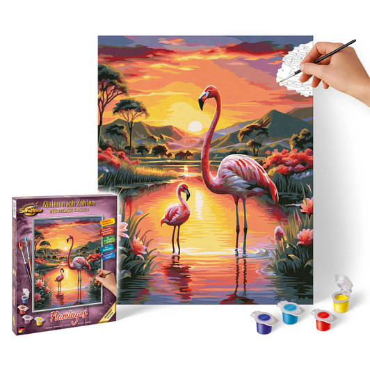 Schipper Flamingos Paint by Number Kit