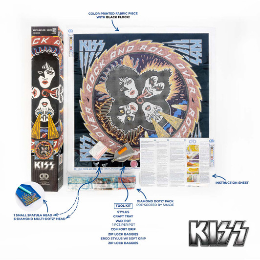 Diamond Dotz KISS Rock & Roll Over Diamond Painting