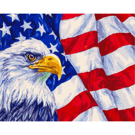 Adbrain National Symbol of the USA Paint by Number Kit
