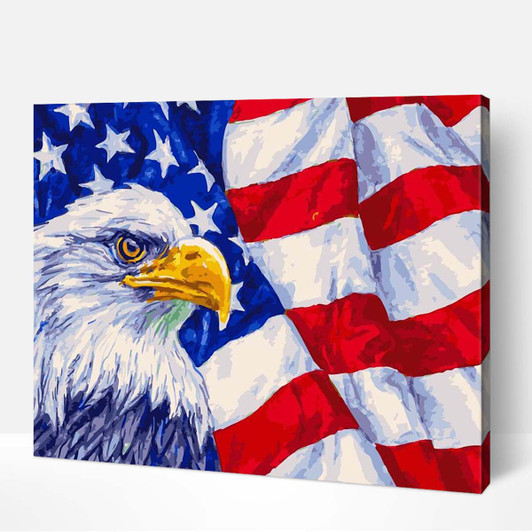 Adbrain National Symbol of the USA Paint by Number Kit