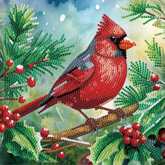 Diamond Dotz Cardinal & Holly Dotz Box Diamond Painting