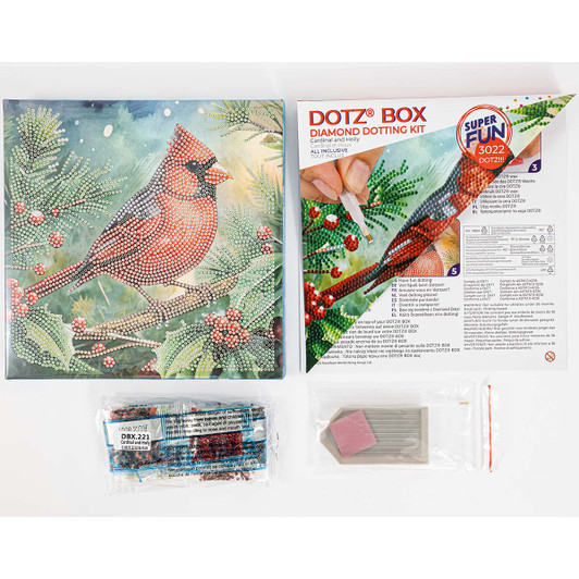 Diamond Dotz Cardinal & Holly Dotz Box Diamond Painting