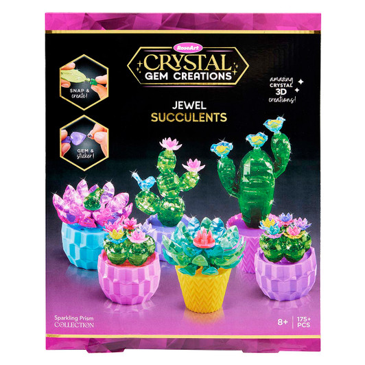 Rose Art Crystal Gem Creations Jewel Succulents Model