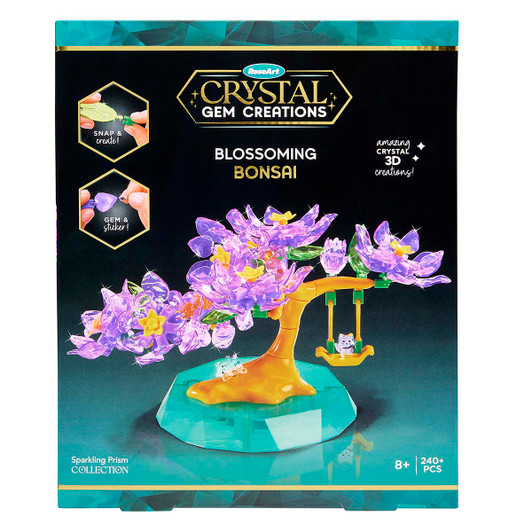 Rose Art Crystal Gem Creations Bonsai Model
