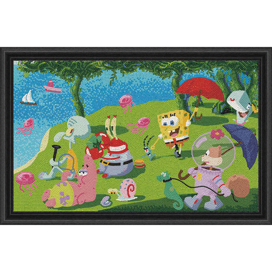 Diamond Dotz Spongebob Sunday Afternoon Kit & Frame Diamond Painting
