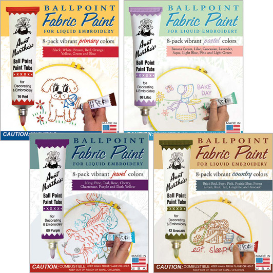 Aunt Martha's Aunt Martha Color Collection Ballpoint Paints Packs Paint Set