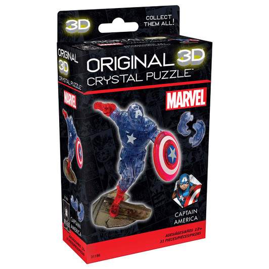 BePuzzled Captain America Crystal 3D Puzzle