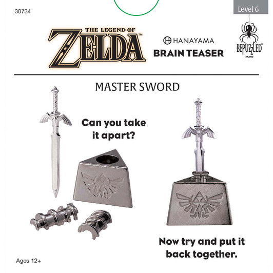 University Games Legend of Zelda Master Sword Brainteaser Game