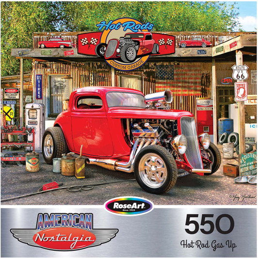 Rose Art Hot Rod Gas Up Jigsaw Puzzle