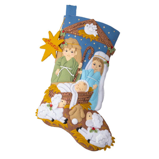 Bucilla Little Blessed Nativity Stocking Kit