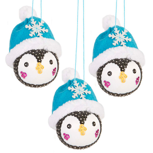 Herrschners Frosty Penguins Ornament Kit