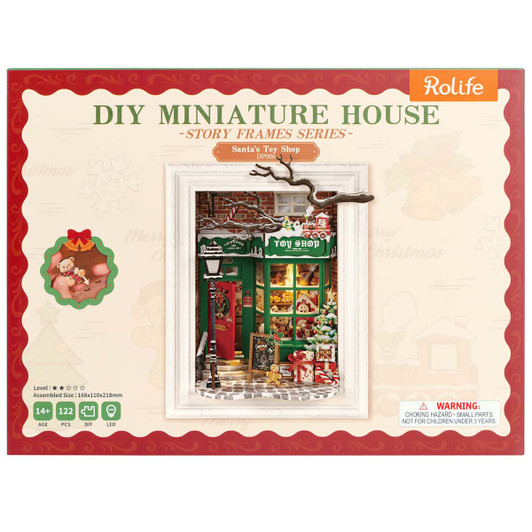 Robotime Santa's Toy Shop Model - Wood