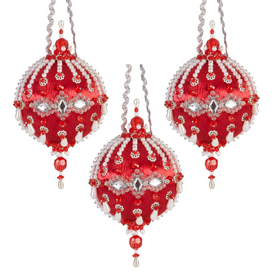 Herrschners Frosty Pearls Ornament Kit