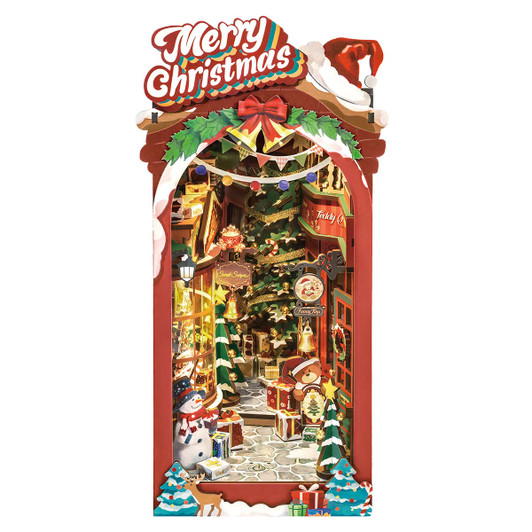 Robotime Christmas Street Book Nook Model - Wood