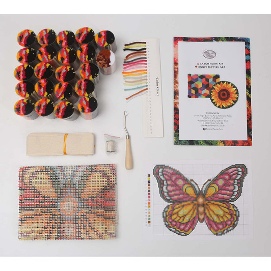 Craft Buddy Butterfly Latch Hook Kit
