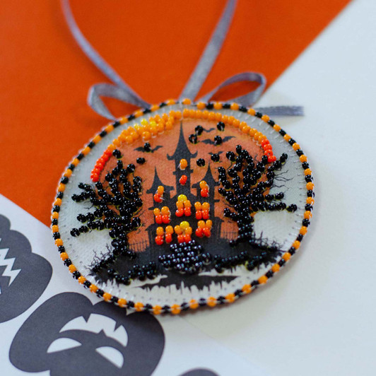 Abris Art Festive Halloween Beaded Embroidery Kit