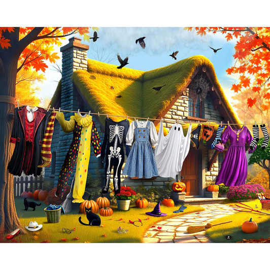Springbok Halloween Laundry Jigsaw Puzzle