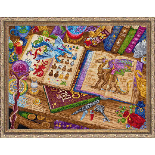 Letistitch Dragon Studies CCS Counted Cross-Stitch Kit