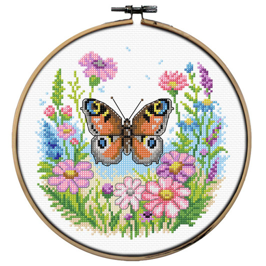 Orchidea Butterfly Counted Cross-Stitch Kit