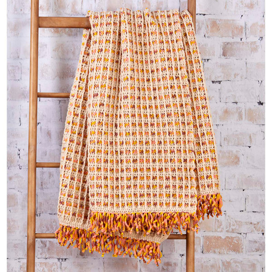 Herrschners Golden Prairie Throw Crochet Kit
