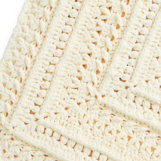Bernat Study of Snow Blanket Crochet Kit