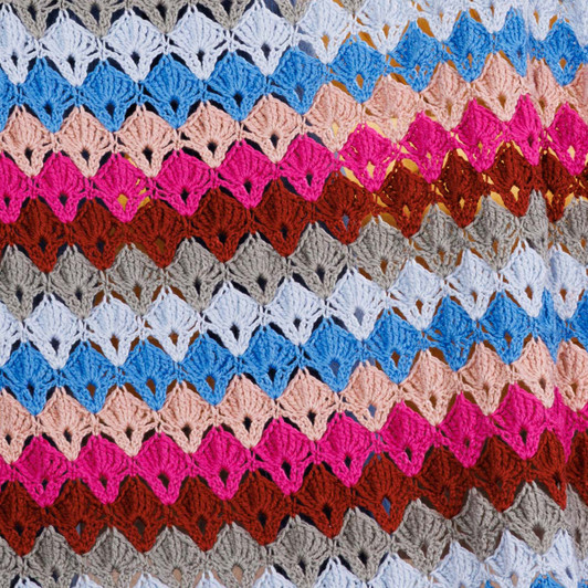 Red Heart Twilight Sea Shells Throw Crochet Kit