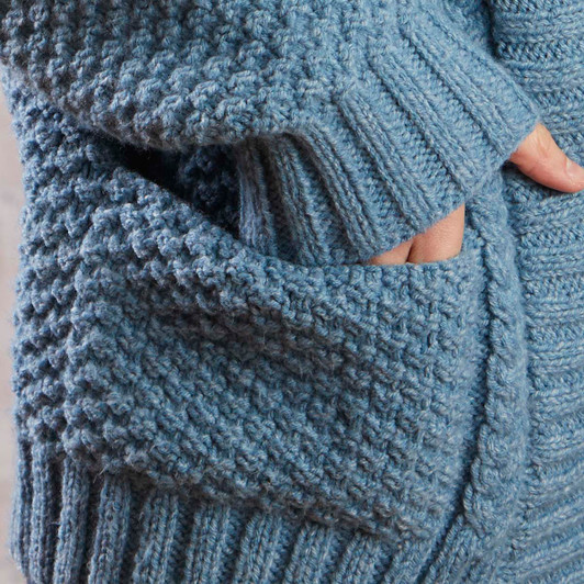 Herrschners Couch & Coffee Cardigan Knit Kit