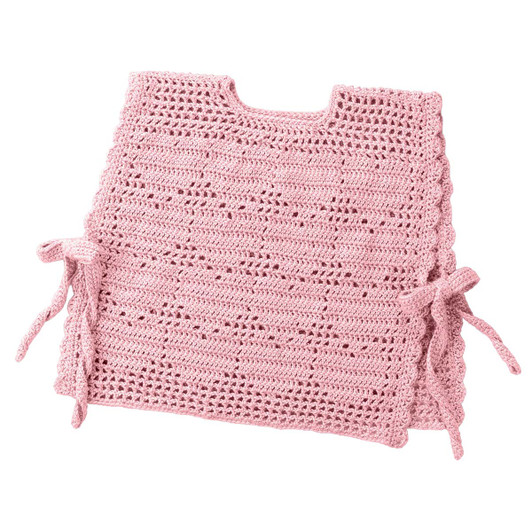 Caron Filet Heart Vest Crochet Kit