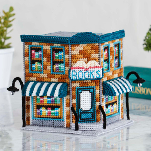 Herrschners Corner Bookstore Plastic Canvas Kit