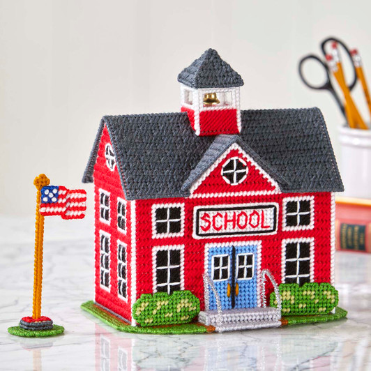 Herrschners Schoolhouse Plastic Canvas Kit