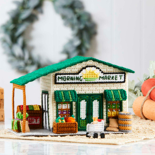 Herrschners Morning Market Plastic Canvas Kit