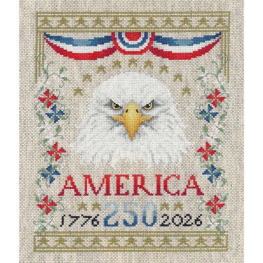 Imaginating Inc. America Semi Quincentennial Counted Cross-Stitch Kit