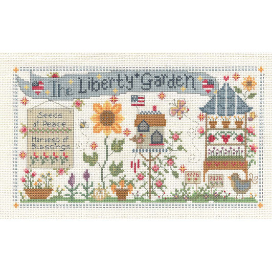Imaginating Inc. Liberty Garden Counted Cross-Stitch Kit