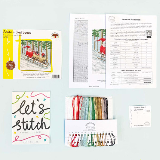 Bothy Threads Santa's Sled Squad Kit Counted Cross-Stitch