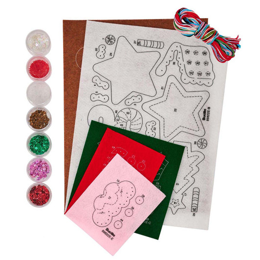 Bucilla Christmas Treat Classic Felt & Sequin Kit
