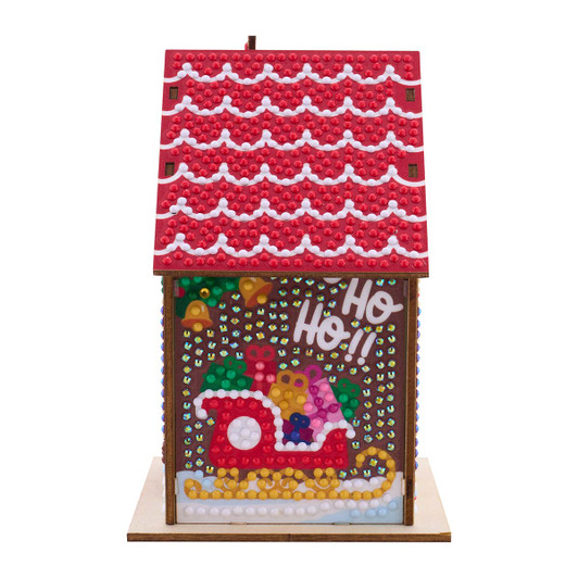 Diamond Art Club Santa's Workshop LED Gem House Diamond Painting
