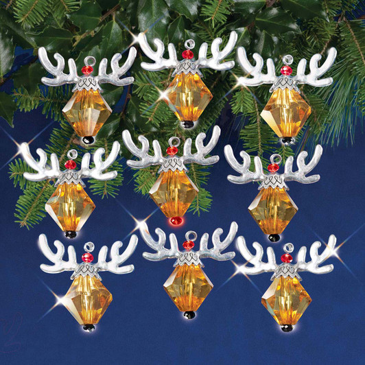 Solid Oak Reindeer Ornament Ornament Kit