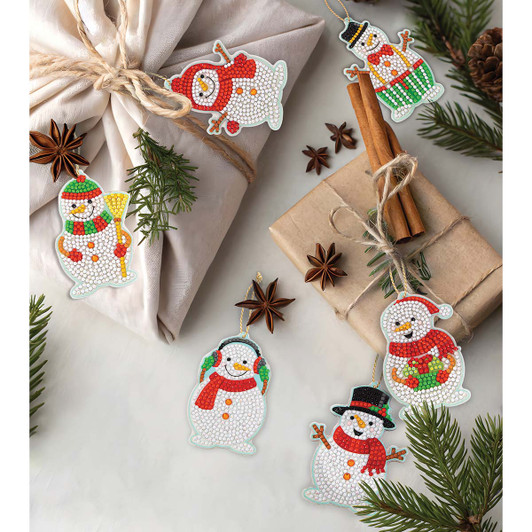 Diamond Dotz Holly Jolly Snowman Decorations Diamond Painting
