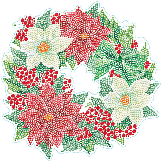 Diamond Dotz Christmas Wreath Diamond Painting