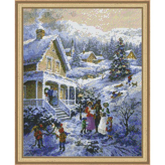 PixelHobby Carolers Kit & Frame Mosaic Art Kit