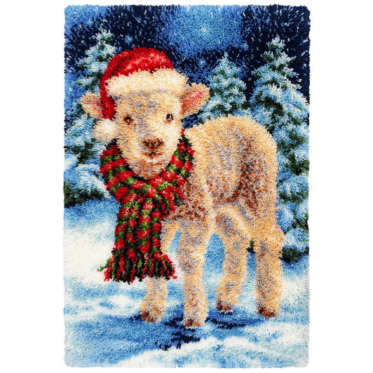Herrschners Winter Lamb Latch Hook Kit