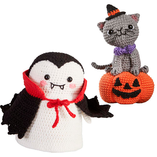 Herrschners Halloween Amis of the Month-Buy both Crochet Kit