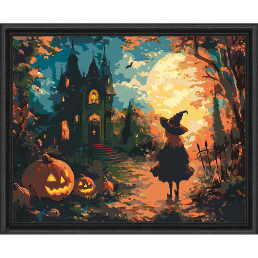Figured Art  The Witch Castle Kit & Frame Paint by Number Kit
