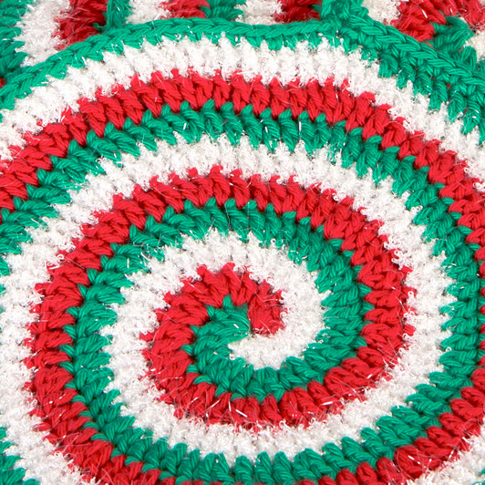 Village Yarn Peppermint Scrubby Washcloths Crochet Kit